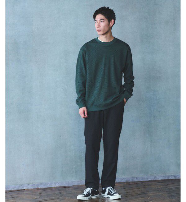 UNITED ARROWS green label relaxing「ミラノ リブ ダブルフェイス クルーネック カットソー」|Tシャツ・カットソー|