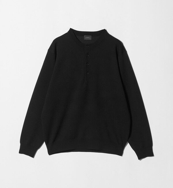 UNITED ARROWS green label relaxing「ダブルフェイス ヘンリーネック ニット」|ニット・セーター|
