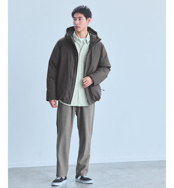 UNITED ARROWS green label relaxing「T/W  フード ダウン ブルゾン」|ダウン|