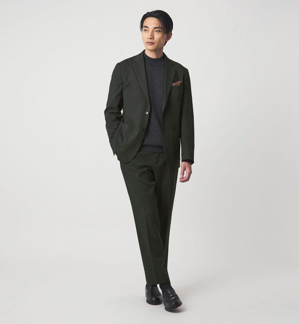 UNITED ARROWS green label relaxing「A+ ポリエステルツイード スタンダード イージー スラックス -ウォッシャブル・ストレッチ-」|スラックス|