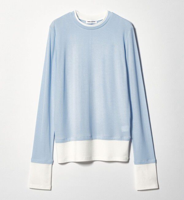 EMMEL REFINES「＜EMMEL REFINES＞EM ベアフライス クルーネック プルオーバー」|Tシャツ・カットソー|