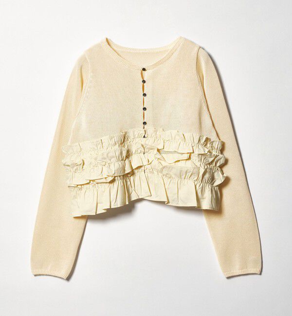 EMMEL REFINES「＜EMMEL REFINES＞EM ドッキングフリル 2WAY ニット」|ニット・セーター|