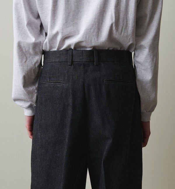 STEVEN ALAN「＜Steven Alan＞ 13.5oz デニム インツープリーツ ドレス トラウザーズ」|デニム|
