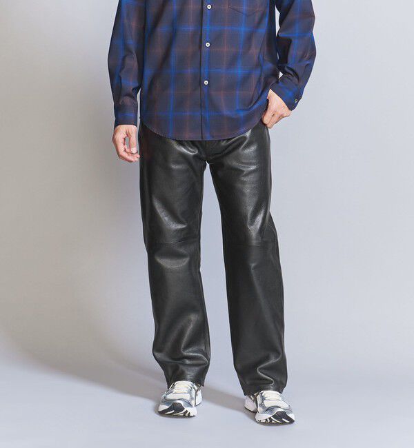 BEAUTY&YOUTH UNITED ARROWS「カウレザー 5ポケット パンツ NO.5」|チノ|