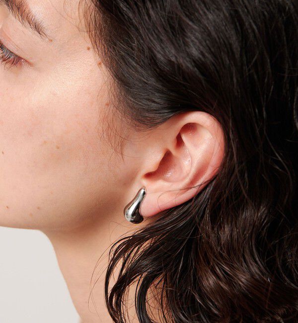 BEAUTY&YOUTH UNITED ARROWS「メタル イビツ ドロップ イヤリング」|イヤリング|SILVER