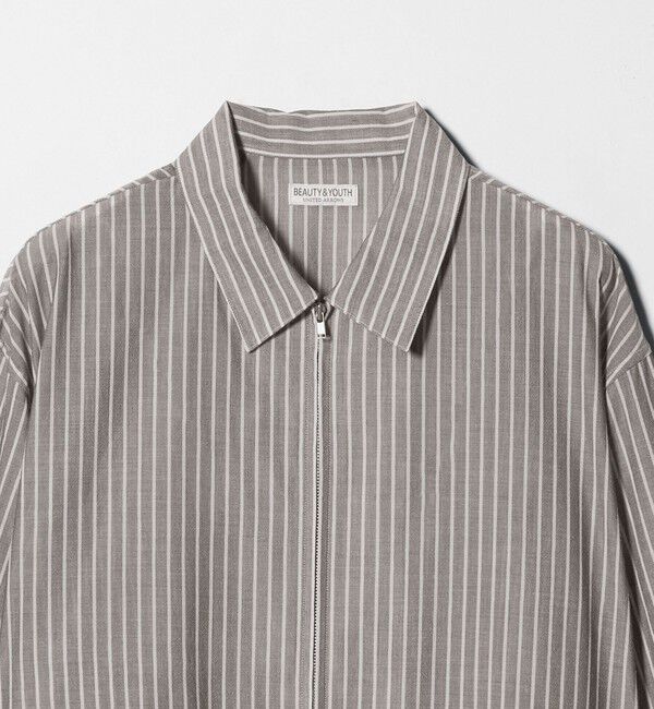 BEAUTY&YOUTH UNITED ARROWS「ボイル シアー ジップ シャツ」|シャツ・ブラウス|