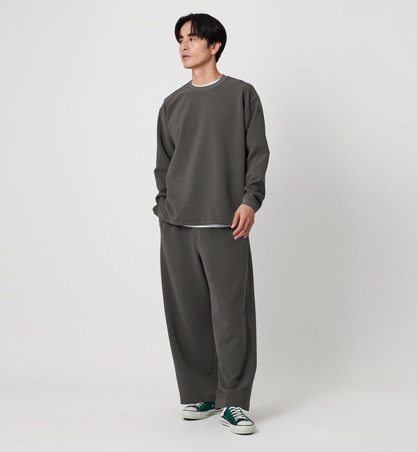 BEAUTY&YOUTH UNITED ARROWS「DUAL PACK 2.0 ワイド オフィサーパンツ -セットアップ対応 ウォッシャブル マルチ機能-」|チノ|