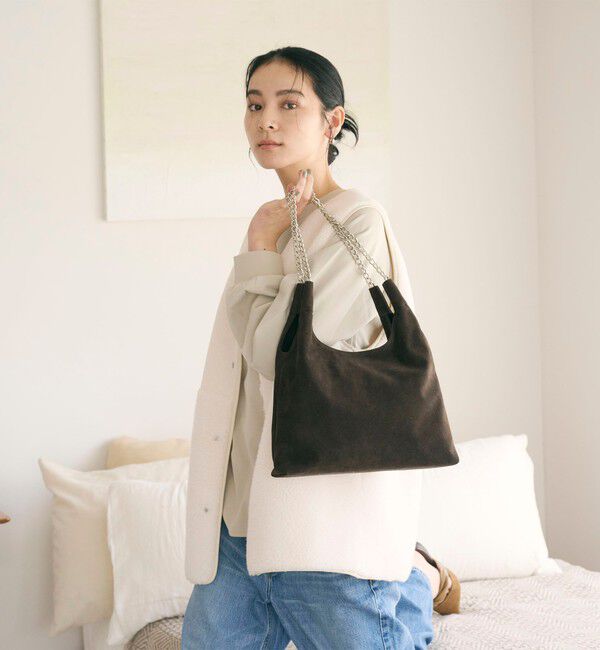 BEAUTY&YOUTH UNITED ARROWS「スエードライク チェーン ショルダーバッグ」|ショルダー・メッセンジャー|
