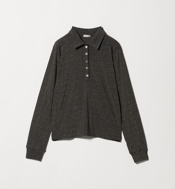 STEVEN ALAN「＜Steven Alan＞ラメ ジャージー ポロカットソー」|Tシャツ・カットソー|