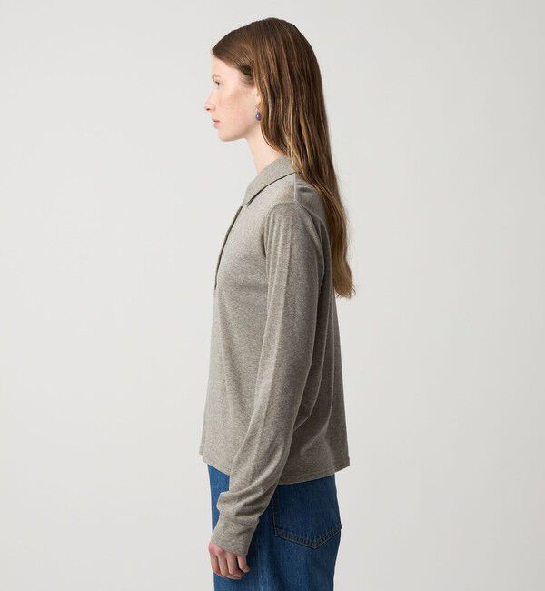 STEVEN ALAN「＜Steven Alan＞ラメ ジャージー ポロカットソー」|Tシャツ・カットソー|