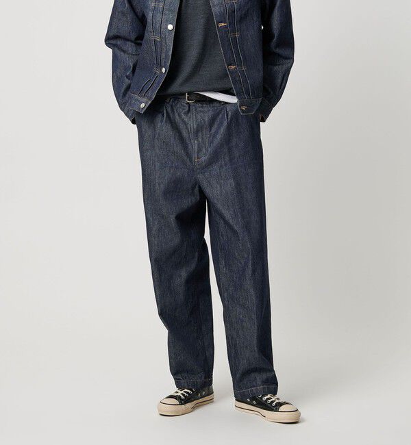 BEAUTY&YOUTH UNITED ARROWS「ハイツイスト デニム スタンダード パンツ」|チノ|NAVY