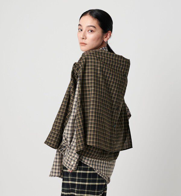 BEAUTY&YOUTH UNITED ARROWS「ポリエステルウール ローンチェックシャツ」|シャツ・ブラウス|