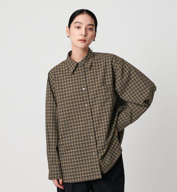 BEAUTY&YOUTH UNITED ARROWS「ポリエステルウール ローンチェックシャツ」|シャツ・ブラウス|OLIVE