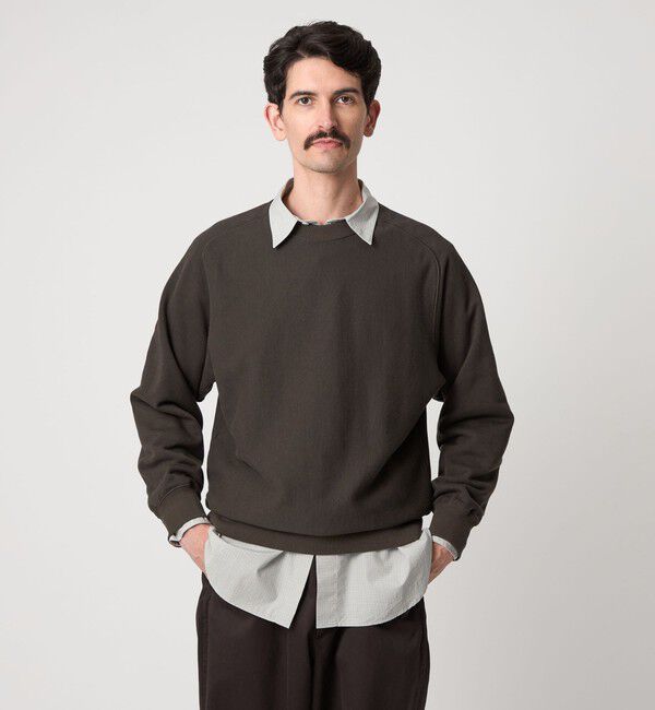 STEVEN ALAN「＜Steven Alan＞ CR ウラケ フリーダムスリーブ クルーネック スウェット」|スウェット・ジャージ|