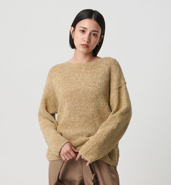 BEAUTY&YOUTH UNITED ARROWS「テープヤーン ニットプルオーバー」|ニット・セーター|BEIGE