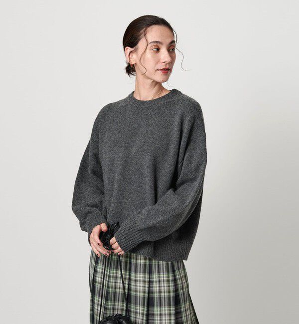 BEAUTY&YOUTH UNITED ARROWS「ウールカシミヤ アクア クルーネックニット」|ニット・セーター|