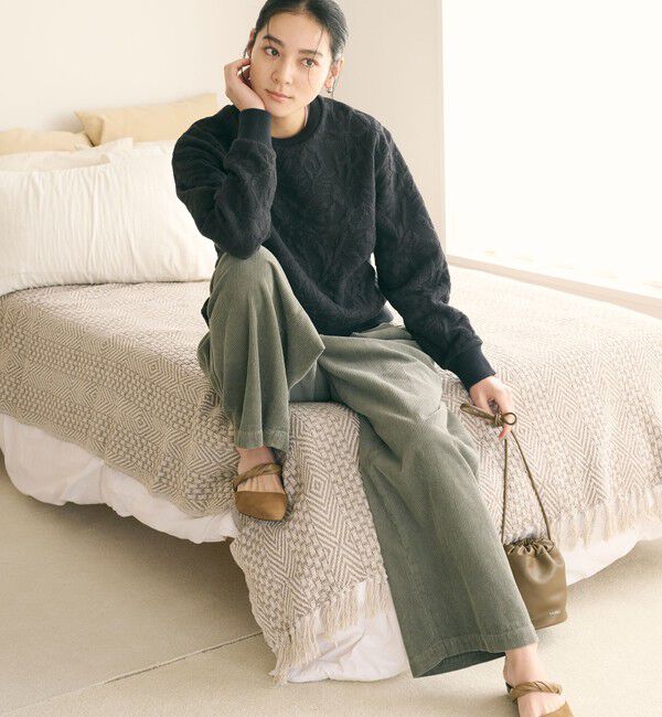 BEAUTY&YOUTH UNITED ARROWS「ボタニカルジャガード プルオーバー」|Tシャツ・カットソー|