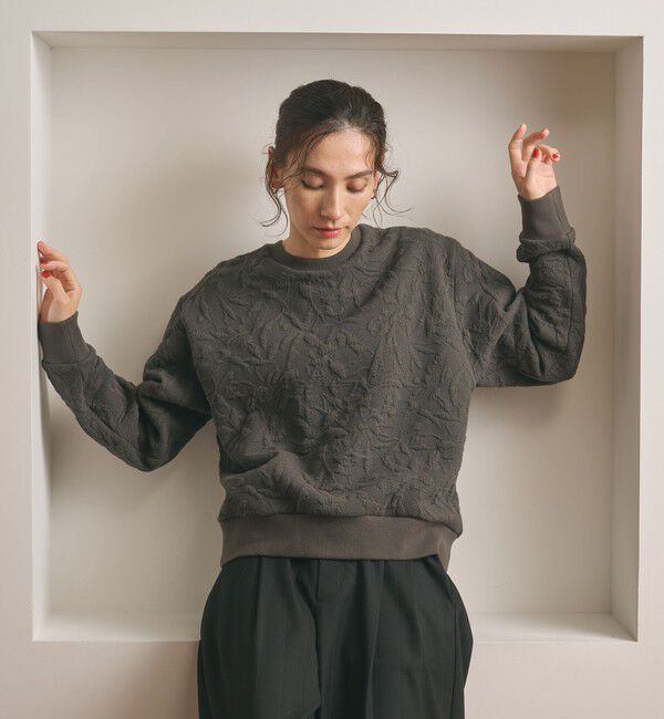 BEAUTY&YOUTH UNITED ARROWS「ボタニカルジャガード プルオーバー」|Tシャツ・カットソー|