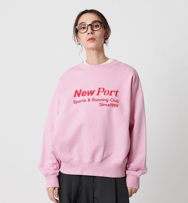 BEAUTY&YOUTH UNITED ARROWS「コットン裏毛 ロゴスウェット プルオーバー」|スウェット・ジャージ|PINK