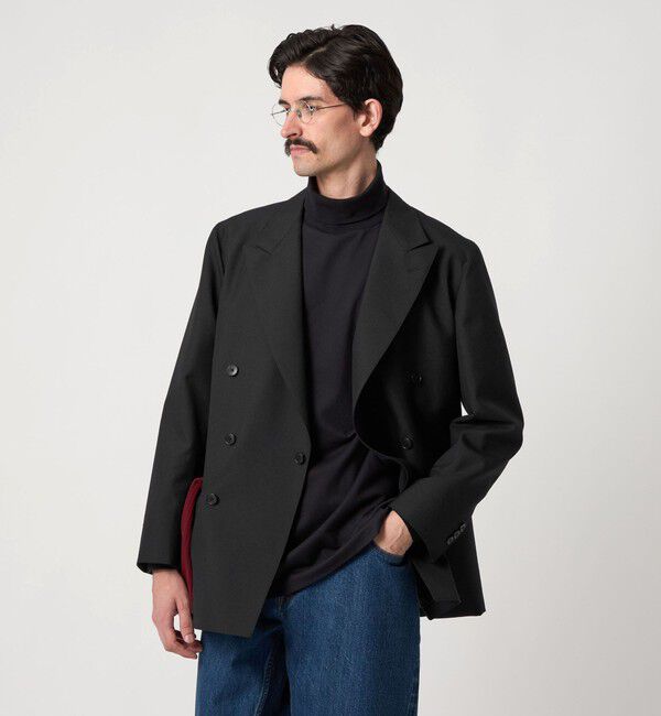 STEVEN ALAN「＜Steven Alan＞ ウール オックスフォード ダブルブレステッド 6B ジャケット」|テーラードジャケット|