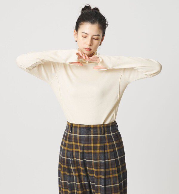 BEAUTY&YOUTH UNITED ARROWS「ポリエステルコットンテレコ メロータートルネック カットソー」|Tシャツ・カットソー|OFF WHITE