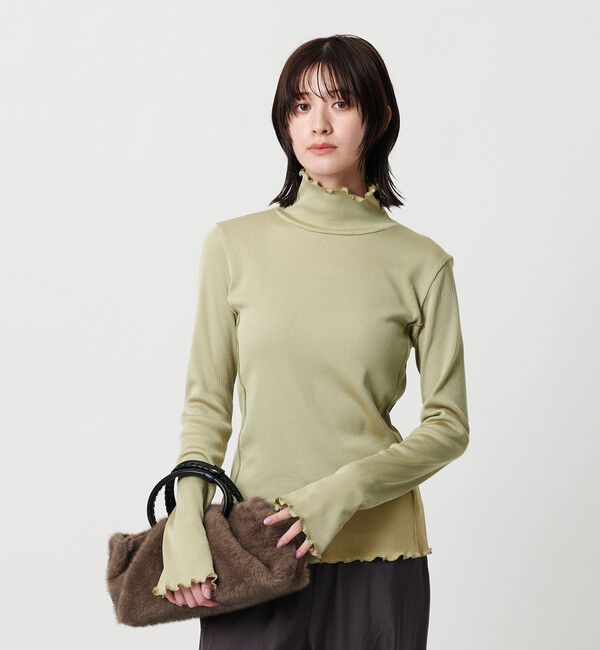 BEAUTY&YOUTH UNITED ARROWS「ポリエステルコットンテレコ メロータートルネック カットソー」|Tシャツ・カットソー|LIME