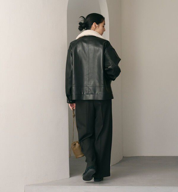 BEAUTY&YOUTH UNITED ARROWS「【WEB限定】レザーライク 2WAYブルゾン」|ブルゾン・スタジャン|