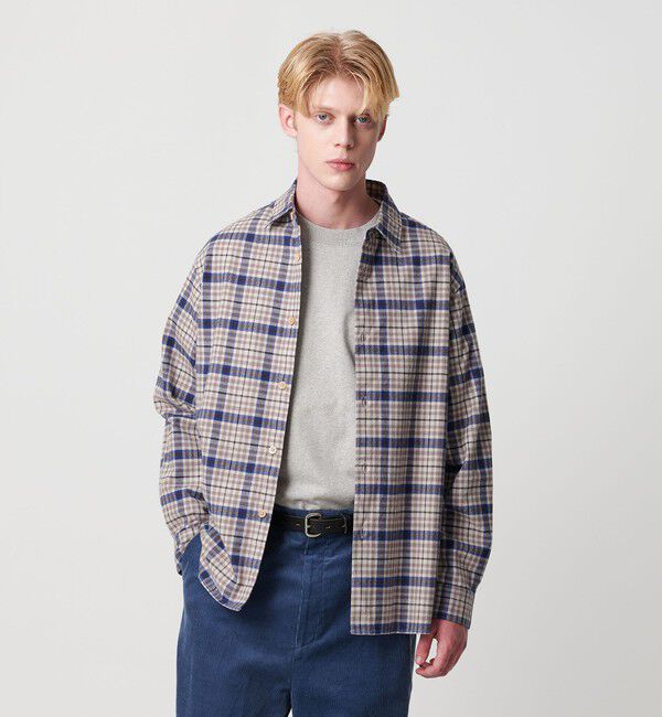 BEAUTY&YOUTH UNITED ARROWS「H/COUNT VYL チェックレギュラーシャツ FORM型」|シャツ・ブラウス|