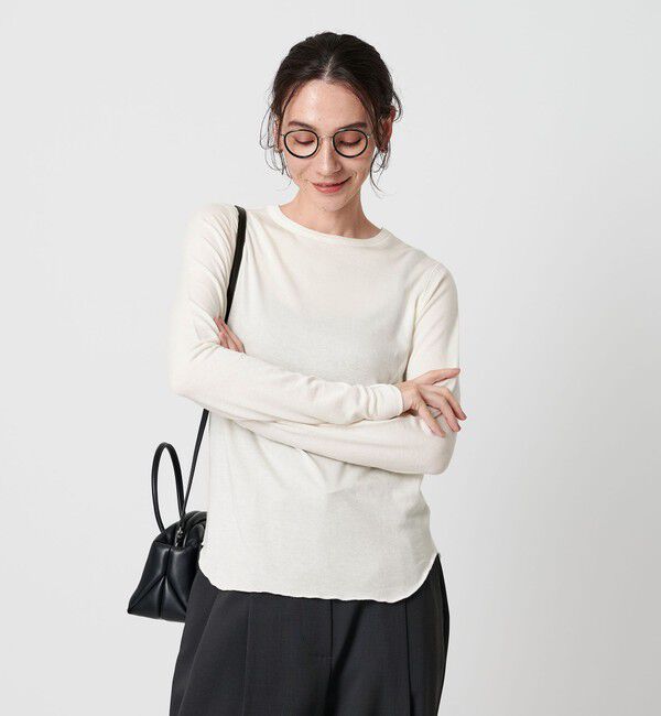 BEAUTY&YOUTH UNITED ARROWS「セルロースウールブレンド クルーネックカットソー」|Tシャツ・カットソー|