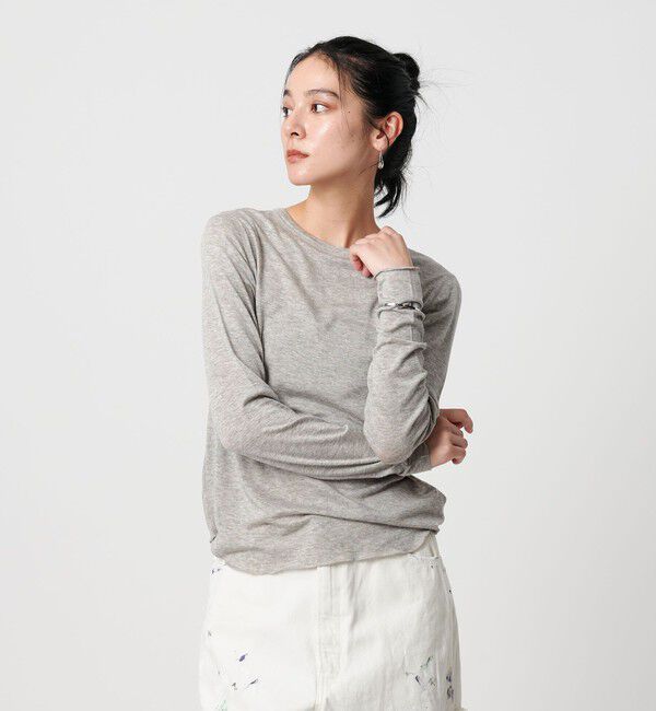 BEAUTY&YOUTH UNITED ARROWS「セルロースウールブレンド クルーネックカットソー」|Tシャツ・カットソー|