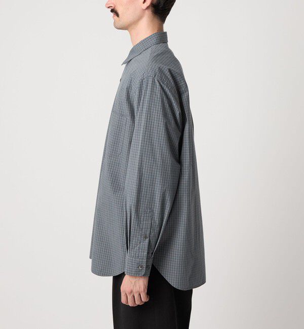 STEVEN ALAN「＜Steven Alan＞ ポプリン グラフチェック レギュラーカラー シャツ LOOSE」|シャツ・ブラウス|