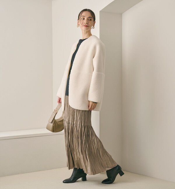 BEAUTY&YOUTH UNITED ARROWS「【WEB限定】ボア&times;フェイクムートン リバーシブルジャケット 」|その他|