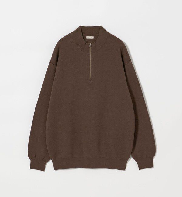 STEVEN ALAN「＜Steven Alan＞ CTN/CA ハーフ ジップ スタンドネック ニット」|ニット・セーター|