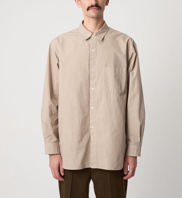 STEVEN ALAN「＜Steven Alan＞ ガーメントダイ ポプリン レギュラーカラー シャツ LOOSE」|シャツ・ブラウス|
