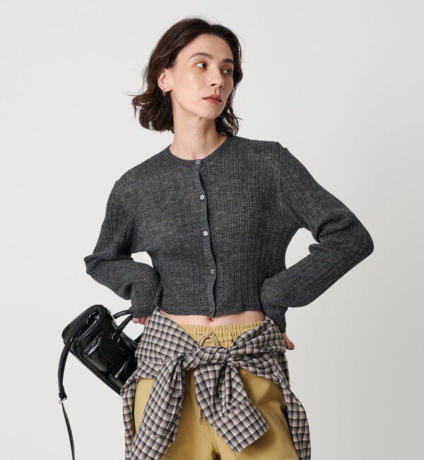BEAUTY&YOUTH UNITED ARROWS「アルパカブレンド ランダムリブカーディガン」|カーディガン|