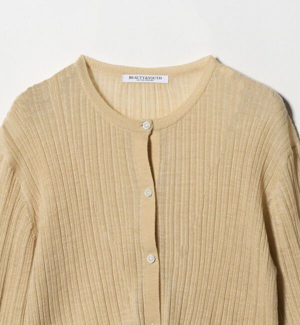 BEAUTY&YOUTH UNITED ARROWS「アルパカブレンド ランダムリブカーディガン」|カーディガン|