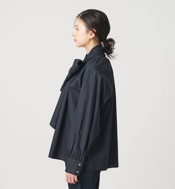 BEAUTY&YOUTH UNITED ARROWS「コットン ソリッド&ストライプ ボウタイブラウス」|シャツ・ブラウス|