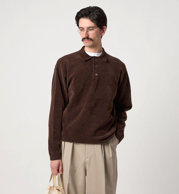 STEVEN ALAN「＜Steven Alan＞ 3B コットン ニット ポロシャツ」|ニット・セーター|