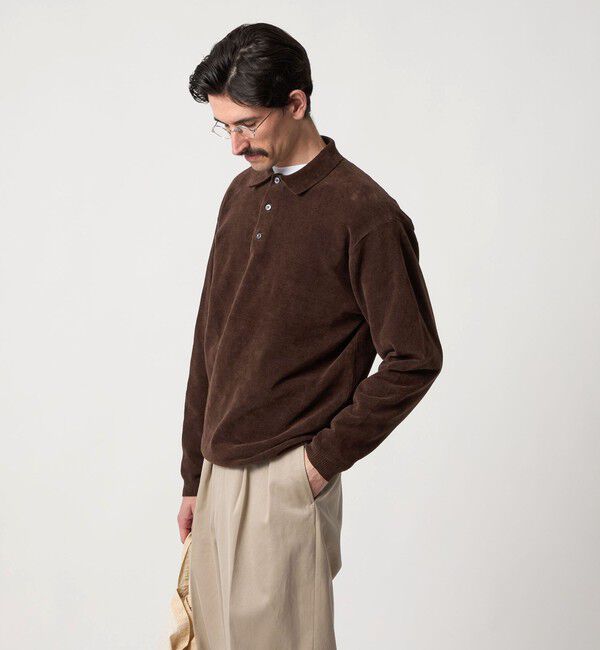 STEVEN ALAN「＜Steven Alan＞ 3B コットン ニット ポロシャツ」|ニット・セーター|