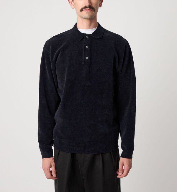 STEVEN ALAN「＜Steven Alan＞ 3B コットン ニット ポロシャツ」|ニット・セーター|
