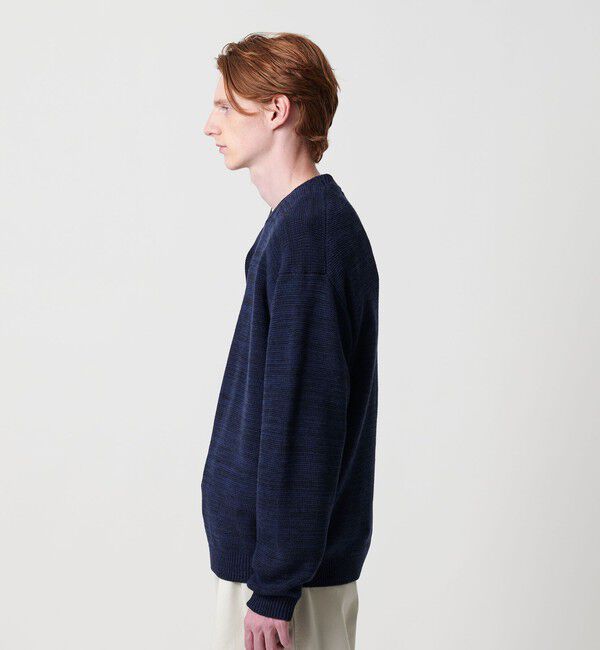 BEAUTY&YOUTH UNITED ARROWS「ドロップ ミラノ ミックス クルーネック ニット」|ニット・セーター|