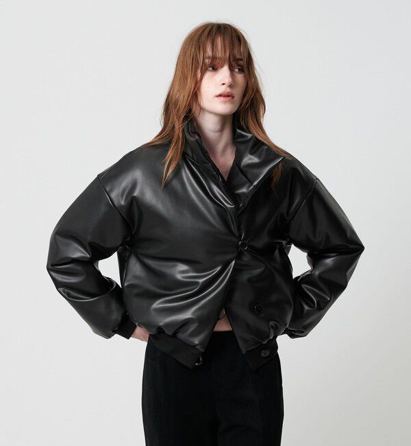 ATTISESSION「＜ATTISESSION＞レザーライク ブルゾン」|その他|