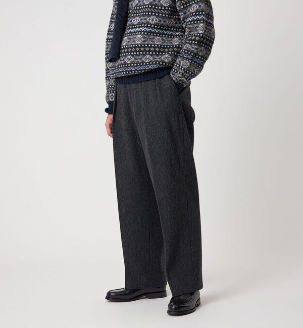 STEVEN ALAN「＜Steven Alan＞ クッキークロス インツープリーツ ドレス トラウザーズ」|スラックス|