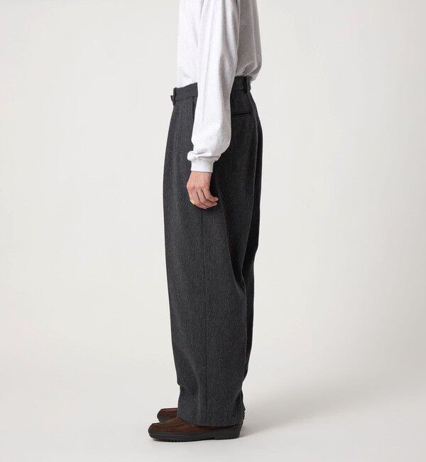 STEVEN ALAN「＜Steven Alan＞ クッキークロス インツープリーツ ドレス トラウザーズ」|スラックス|