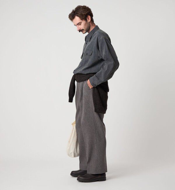 STEVEN ALAN「＜Steven Alan＞ クッキークロス インツープリーツ ドレス トラウザーズ」|スラックス|