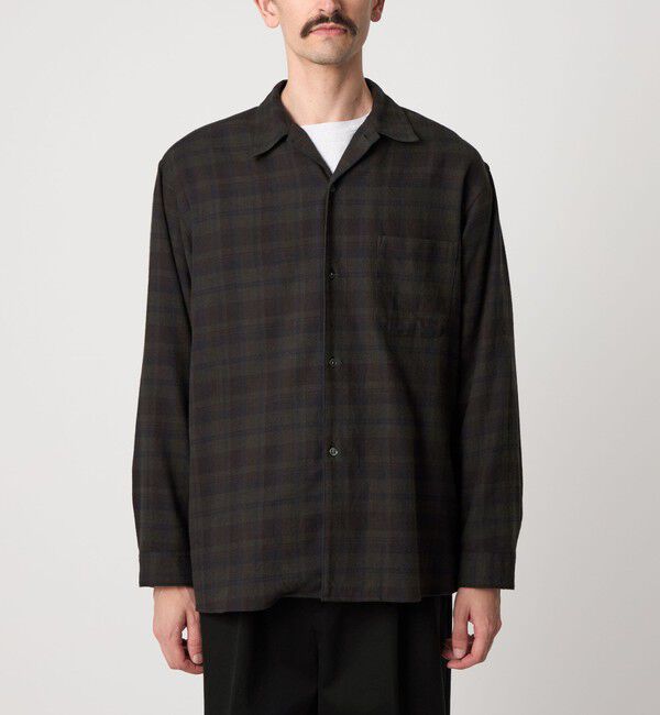 STEVEN ALAN「＜Steven Alan＞ ネル マドラスチェック オープンカラー シャツ BOX」|シャツ・ブラウス|