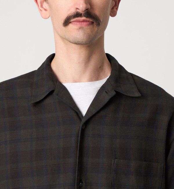 STEVEN ALAN「＜Steven Alan＞ ネル マドラスチェック オープンカラー シャツ BOX」|シャツ・ブラウス|