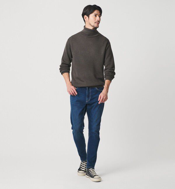 BEAUTY&YOUTH UNITED ARROWS「【WEB限定 WARDROBE SMART】マシーンウォッシャブル ウールミックス アゼ タートルネック」|ニット・セーター|