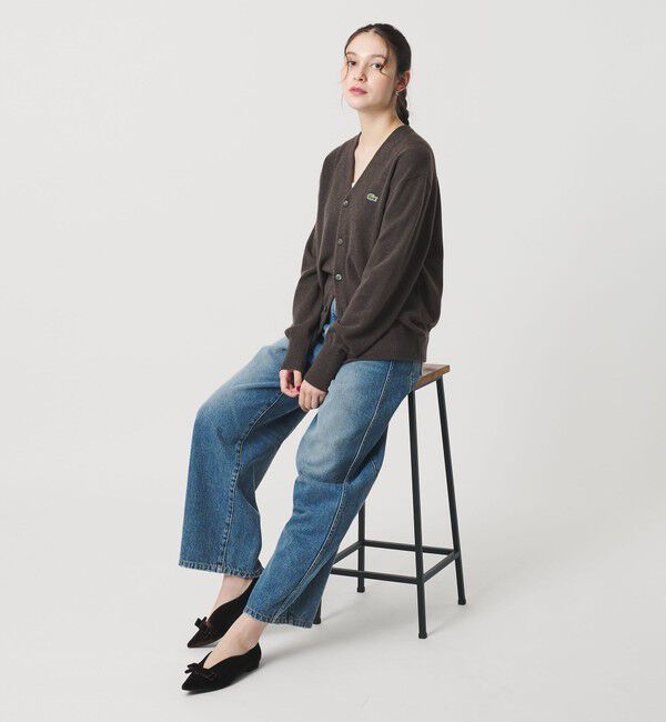 BEAUTY&YOUTH UNITED ARROWS「【別注】＜LACOSTE＞ロングスリーブニットカーディガン」|カーディガン|