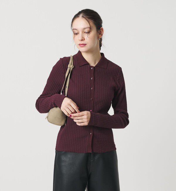 BEAUTY&YOUTH UNITED ARROWS「コットン タックリブ カーディガン」|カーディガン|